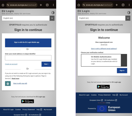 On mobile Sign in or Log in