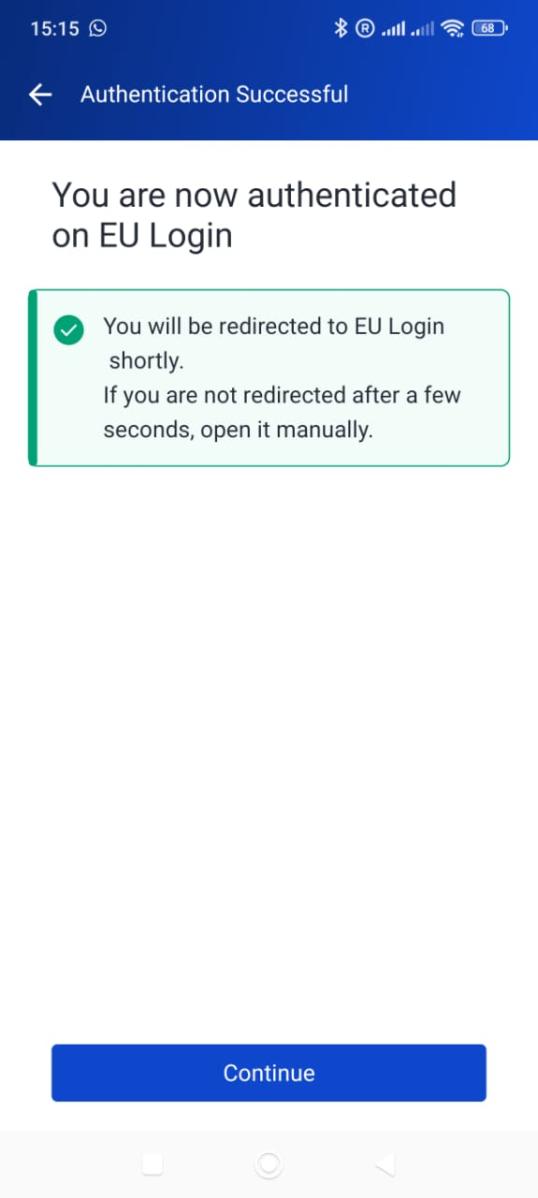 Authentication Successful