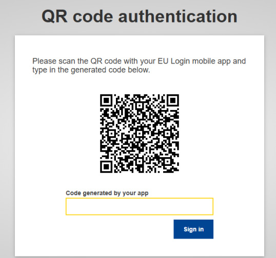 QR code authentication