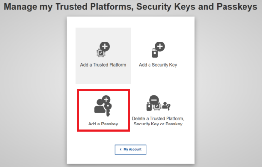Add passkey