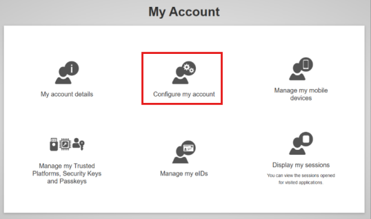 Configure my account