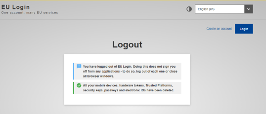 Confirmation message