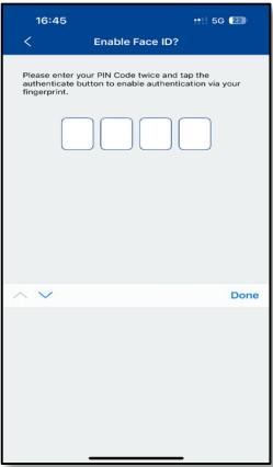 Enable FaceID