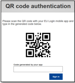 QR code sign in 