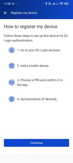 Information for registering