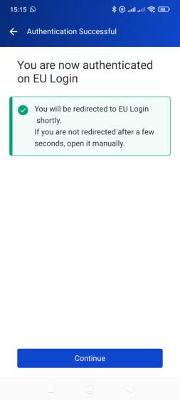 Authentication Successful