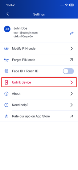 Unlink device 1