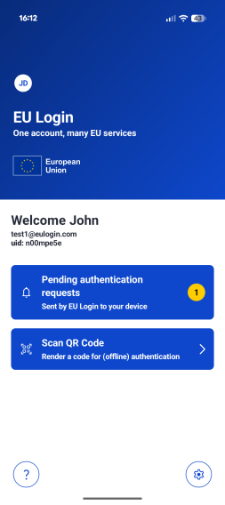 Pending Authentication